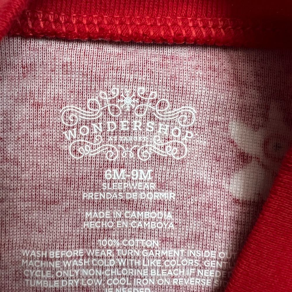 Target Bullseye Wondershop Baby Sleep N’ Play Microfleece Onesie - Size 6-9 MO - Picture 3 of 5